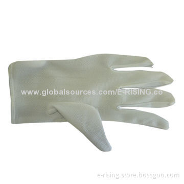 Anti-static Polyester PVC Dotted Gloves, Made of 100% ESD Cloth